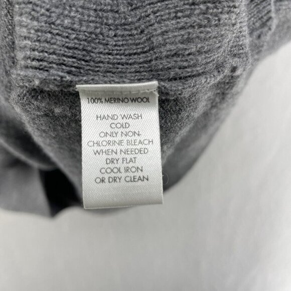 Calvin Klein Sweater Mens L Gray V Neck Regular Fit Sleeveless Pullover Vest - Picture 7 of 11